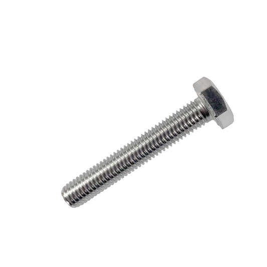 m10 x 50mm full thread bolt set screw stainless steel DIN 933