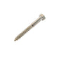 m10 x 80mm coach screw in stainless steel