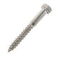 m12 x 130mm coach screw in stainless steel