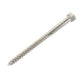 m x 110mm coach screw in stainless steel