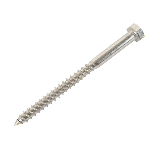 m x 110mm coach screw in stainless steel