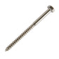 m6 x 140mm coach screw in stainless steel A2