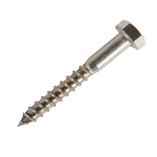 m6 x 60 coach screw in stainless steel A2