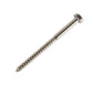 m6 x 90mm coach screw in stainless steel A2