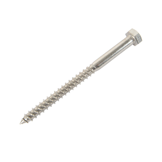 m8 x 100mm coach screw in stainless steel