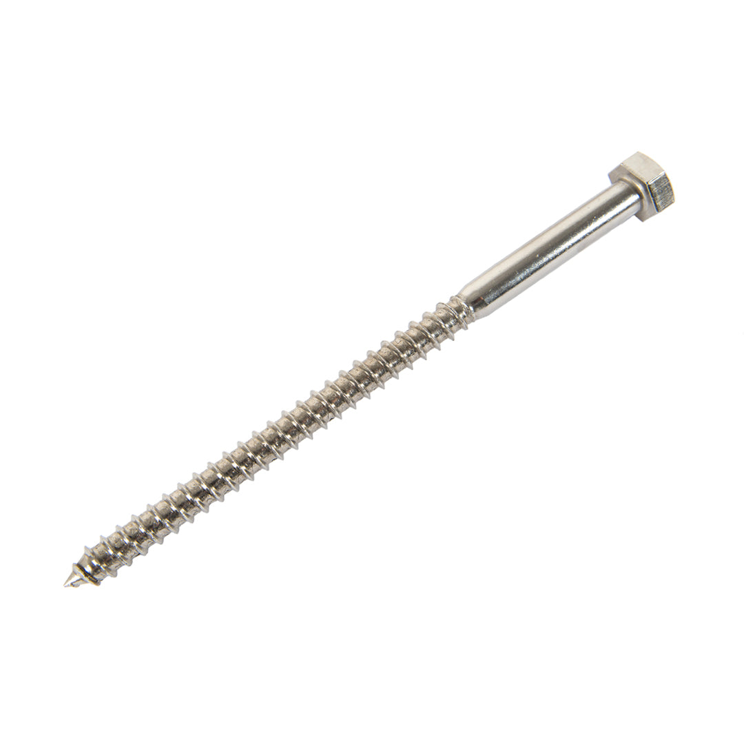 m8 x 150mm coach screw in stainless steel
