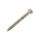 m8 x 80mm coach screw in stainless steel