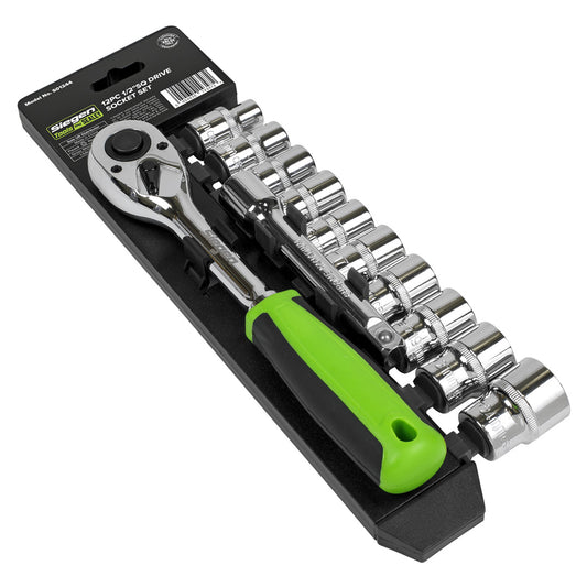 Siegen Socket Set 1/2"Sq Drive 12pc