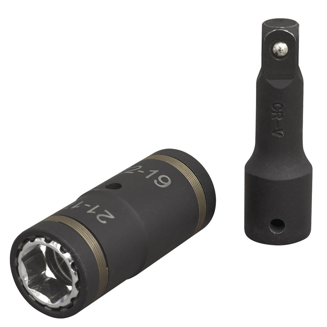 SX1821 4-in-1 Impact Socket Set 1-2"Sq Drive 2pc