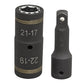 4-in-1 Impact Socket Set 1-2"Sq Drive 2pc