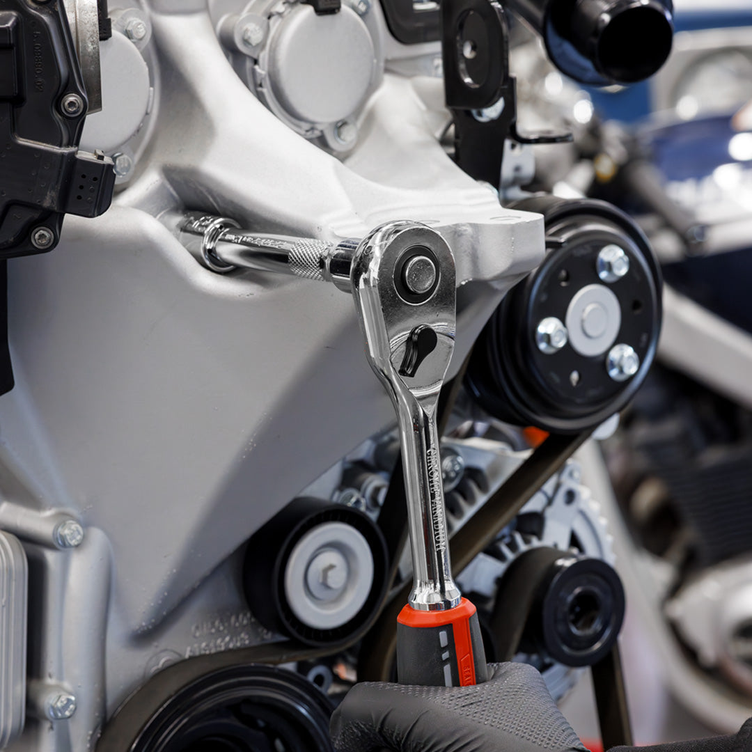 Premier Socket Set with Tool Tray 1-2"Sq Drive 22pc used as a wrench