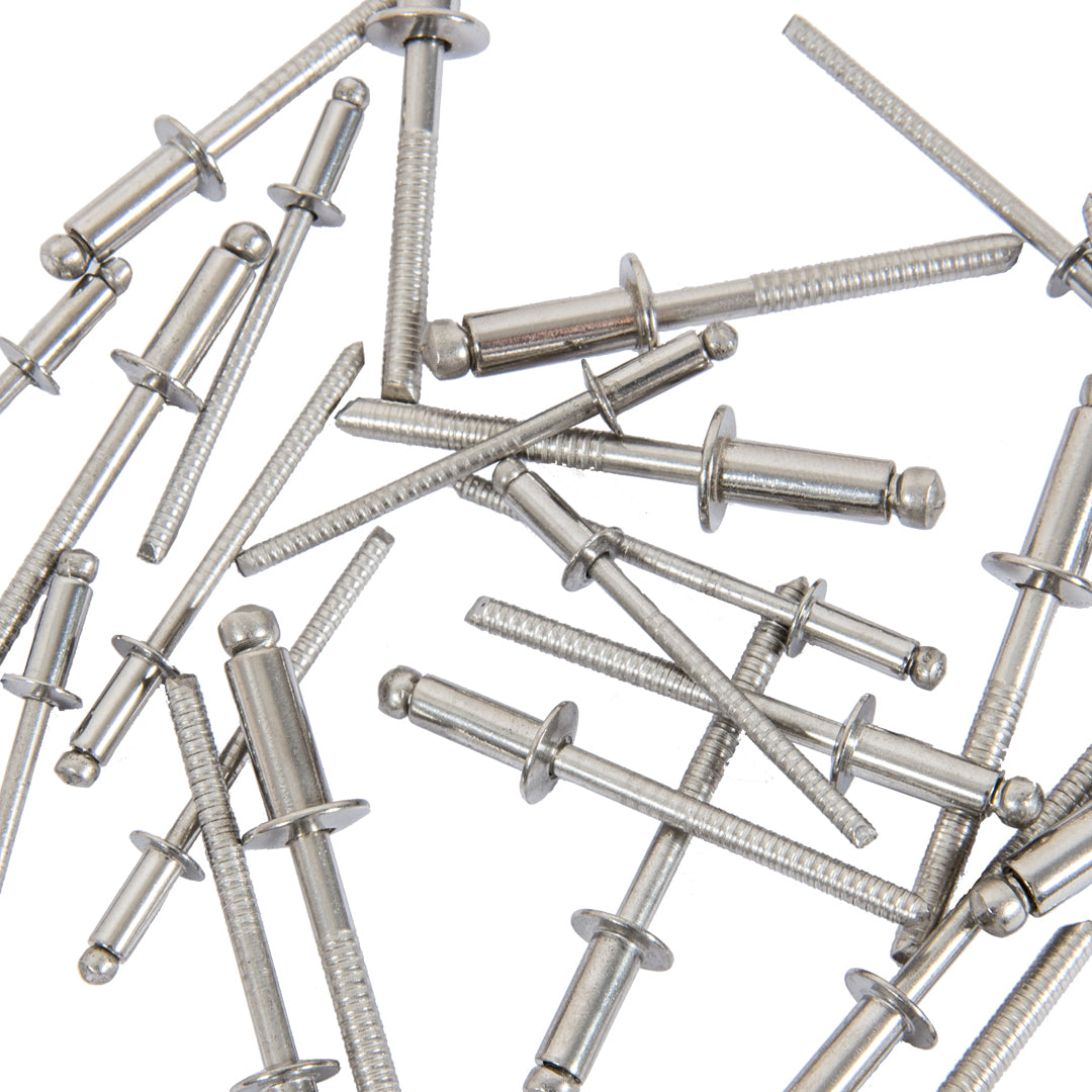 6mm Stainless Steel Pop Rivets (A2 Dome) ISO 15983 DIN 7337, domed