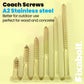 coach screws are perfect for wood and concrete
