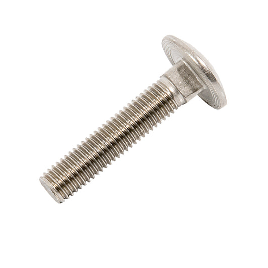 m8 x 30mm coach bolt in stainless steel