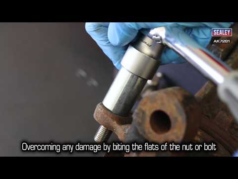 AK7281 11 piece bolt extractor set