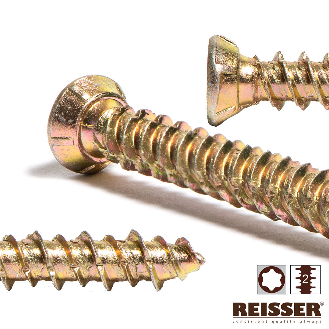 details of the reisser concrete frame screws