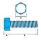 m10x60mmfully threaded bolt measurements