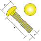 coach bolt measurements m8 x 60mm