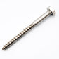 M12 x 100mm coach screw stainless steel A2 DIN 571