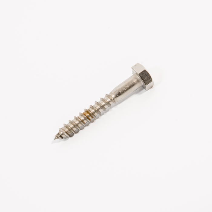 m10 x 60mm coach screw in stainless steel